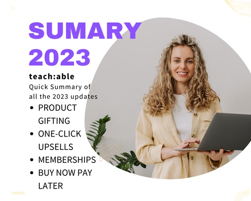 teach:able summary of 2023 updates